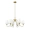 Z-Lite Gianna Chandelier, 6-Light, 32 In.W x 17 In.H, Modern Gold/White 7509-6-32MGLD - alternate 8